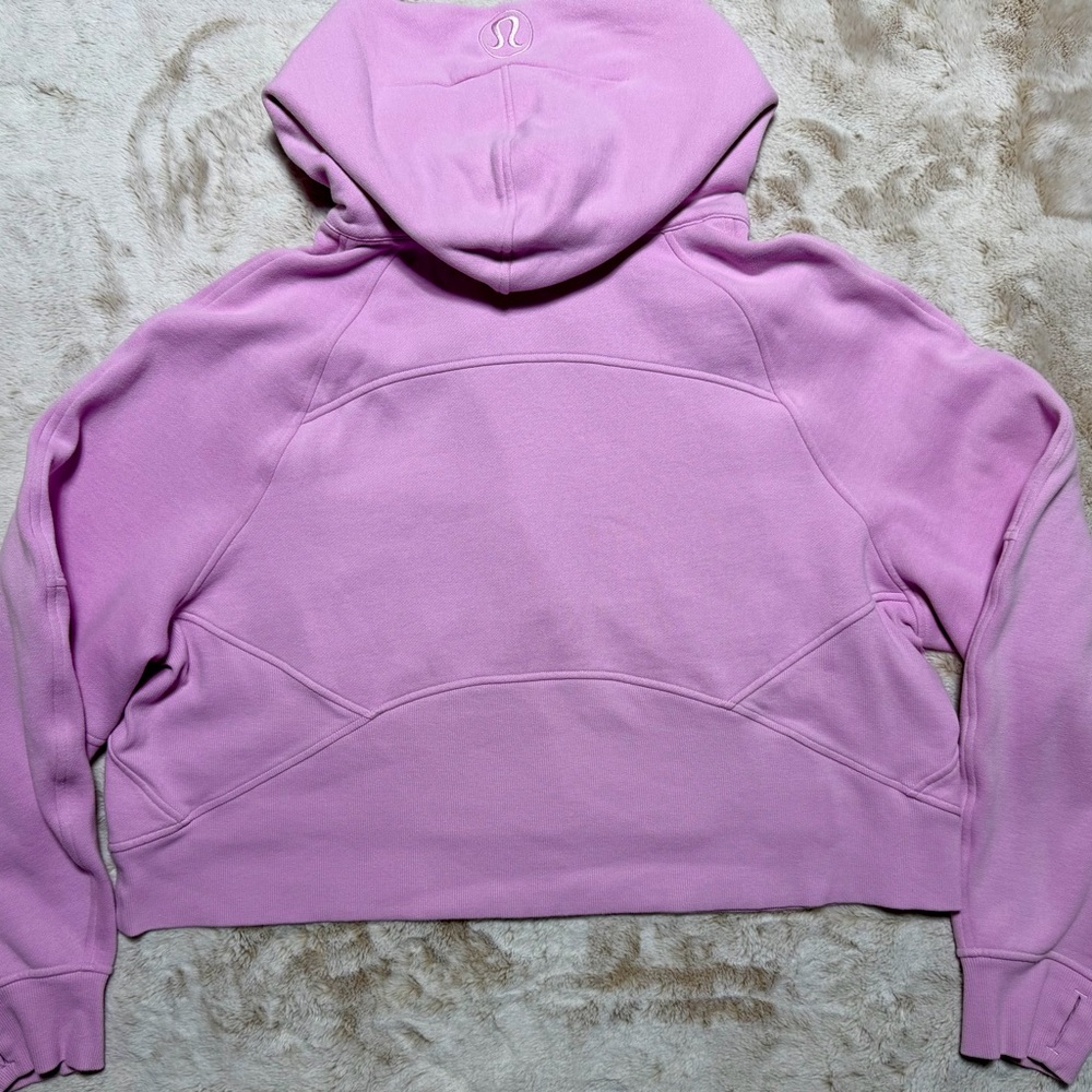 Women’s Lululemon Scuba Oversized Half-Zip Hoodie XL/XXL Dahlia Mauve - Picture 4 of 5